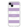 スリムプロテクションプレミアムケース with MagSafe［ Big Border - Purple ］