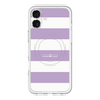 スリムプロテクションプレミアムケース with MagSafe［ Big Border - Purple ］