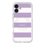 スリムプロテクションプレミアムケース with MagSafe［ Big Border - Purple ］
