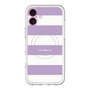 スリムプロテクションプレミアムケース with MagSafe［ Big Border - Purple ］