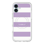 スリムプロテクションプレミアムケース with MagSafe［ Big Border - Purple ］