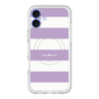 スリムプロテクションプレミアムケース with MagSafe［ Big Border - Purple ］
