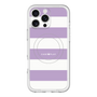 スリムプロテクションプレミアムケース with MagSafe［ Big Border - Purple ］
