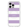 スリムプロテクションプレミアムケース with MagSafe［ Big Border - Purple ］