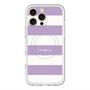スリムプロテクションプレミアムケース with MagSafe［ Big Border - Purple ］