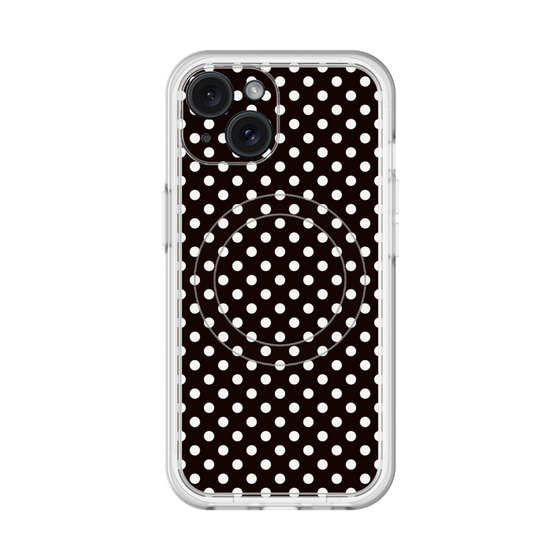 スリムプロテクションプレミアムケース with MagSafe［ Small Dot - Black ］