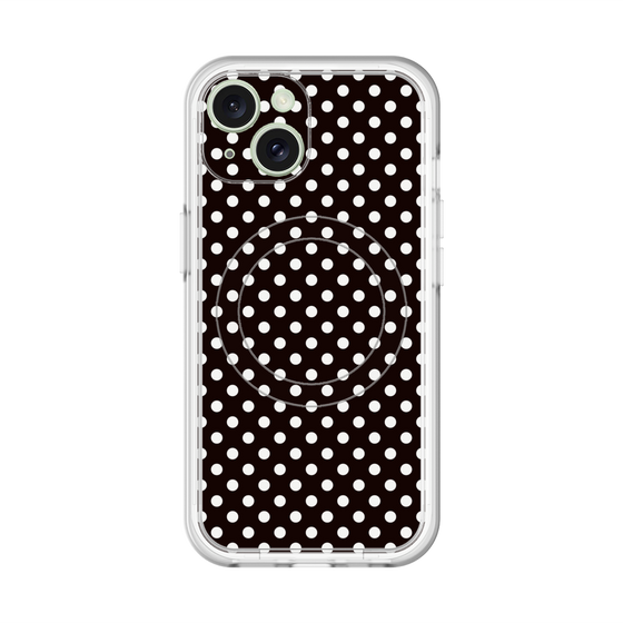 スリムプロテクションプレミアムケース with MagSafe［ Small Dot - Black ］