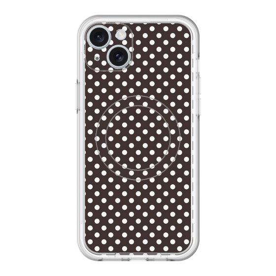 スリムプロテクションプレミアムケース with MagSafe［ Small Dot - Black ］