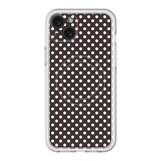 スリムプロテクションプレミアムケース with MagSafe［ Small Dot - Black ］