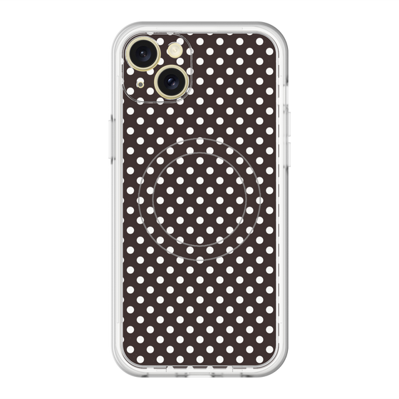 スリムプロテクションプレミアムケース with MagSafe［ Small Dot - Black ］