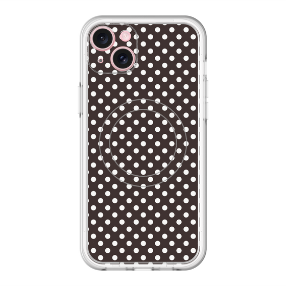 スリムプロテクションプレミアムケース with MagSafe［ Small Dot - Black ］
