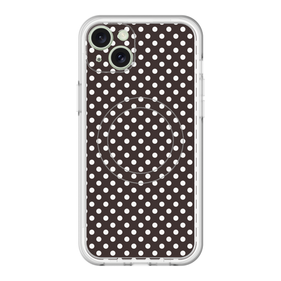 スリムプロテクションプレミアムケース with MagSafe［ Small Dot - Black ］