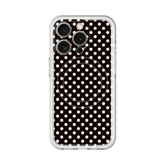 スリムプロテクションプレミアムケース with MagSafe［ Small Dot - Black ］