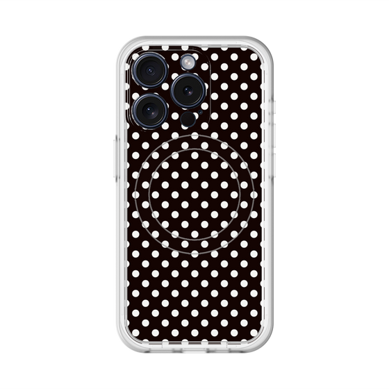 スリムプロテクションプレミアムケース with MagSafe［ Small Dot - Black ］