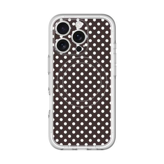 スリムプロテクションプレミアムケース with MagSafe［ Small Dot - Black ］