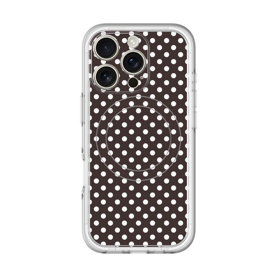 スリムプロテクションプレミアムケース with MagSafe［ Small Dot - Black ］