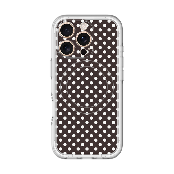 スリムプロテクションプレミアムケース with MagSafe［ Small Dot - Black ］