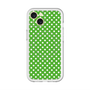スリムプロテクションプレミアムケース with MagSafe［ Small Dot - Green ］