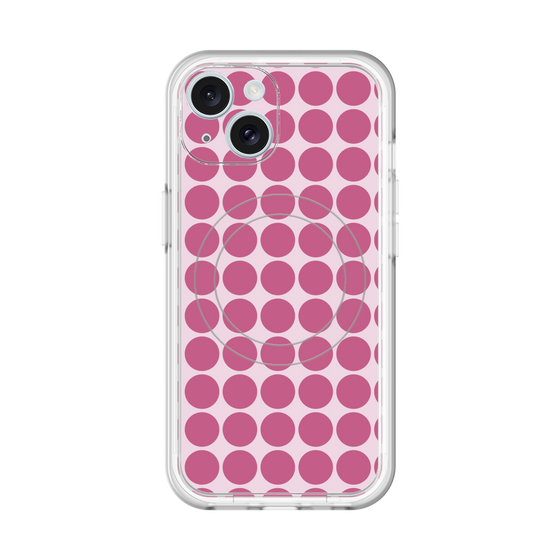 スリムプロテクションプレミアムケース with MagSafe［ Big Dot - Pink ］
