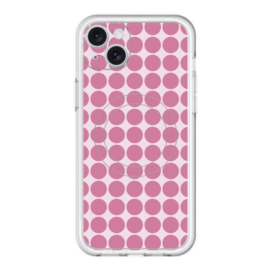 スリムプロテクションプレミアムケース with MagSafe［ Big Dot - Pink ］