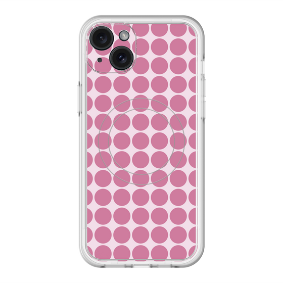 スリムプロテクションプレミアムケース with MagSafe［ Big Dot - Pink ］