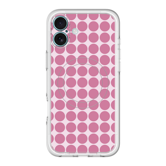 スリムプロテクションプレミアムケース with MagSafe［ Big Dot - Pink ］