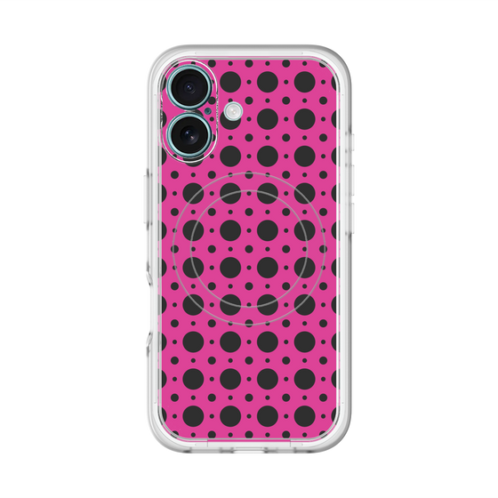 スリムプロテクションプレミアムケース with MagSafe［ Shower Dot - Pink ］