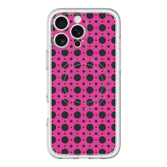 スリムプロテクションプレミアムケース with MagSafe［ Shower Dot - Pink ］