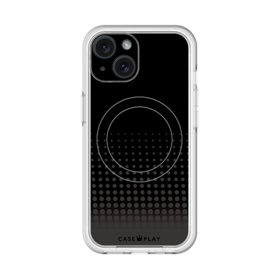 スリムプロテクションプレミアムケース with MagSafe［ Dot Gradation - Black ］