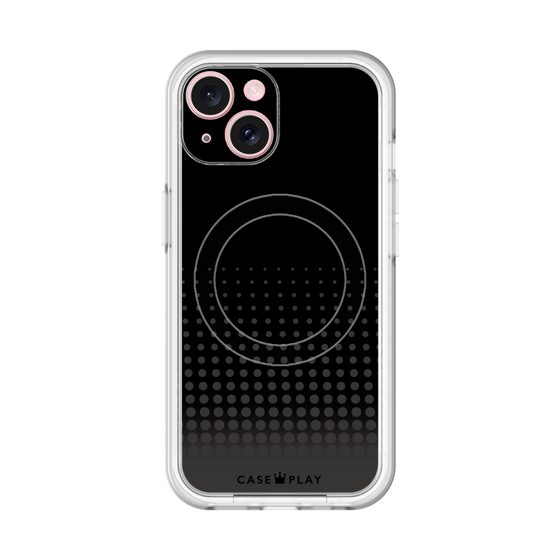 スリムプロテクションプレミアムケース with MagSafe［ Dot Gradation - Black ］