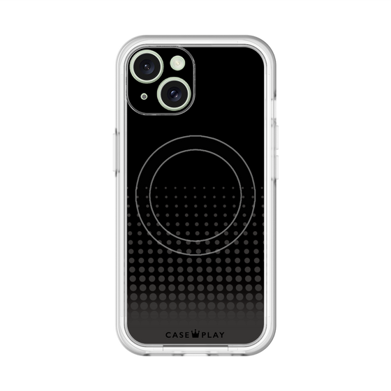 スリムプロテクションプレミアムケース with MagSafe［ Dot Gradation - Black ］