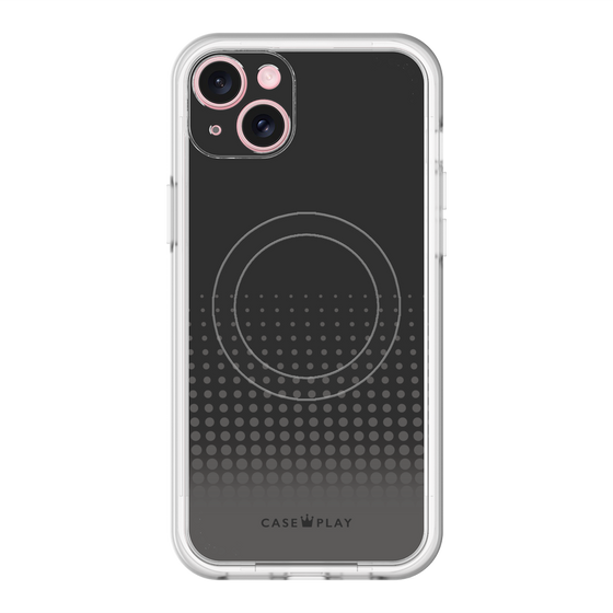 スリムプロテクションプレミアムケース with MagSafe［ Dot Gradation - Black ］