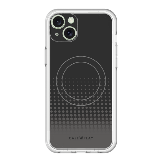 スリムプロテクションプレミアムケース with MagSafe［ Dot Gradation - Black ］