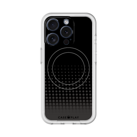 スリムプロテクションプレミアムケース with MagSafe［ Dot Gradation - Black ］