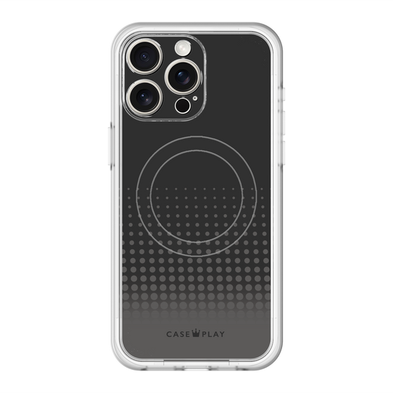 スリムプロテクションプレミアムケース with MagSafe［ Dot Gradation - Black ］