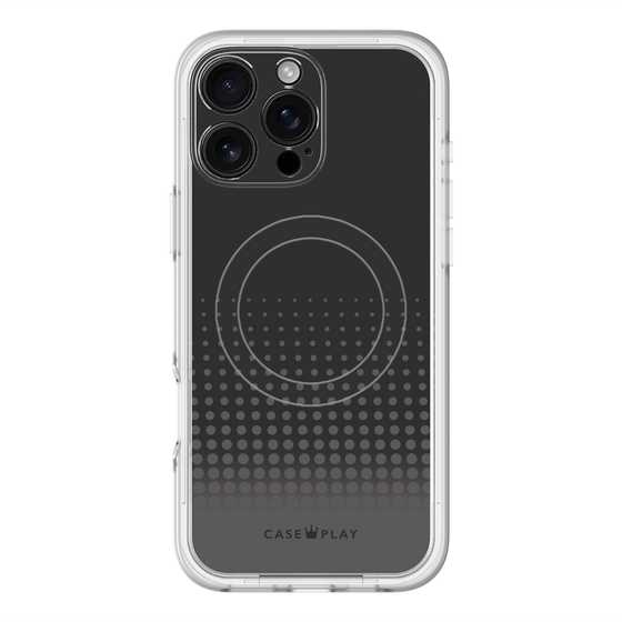 スリムプロテクションプレミアムケース with MagSafe［ Dot Gradation - Black ］