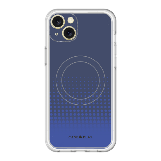 スリムプロテクションプレミアムケース with MagSafe［ Dot Gradation - Blue ］