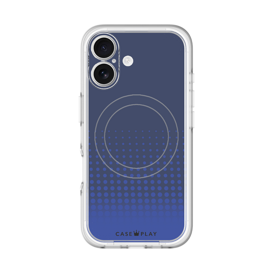 スリムプロテクションプレミアムケース with MagSafe［ Dot Gradation - Blue ］