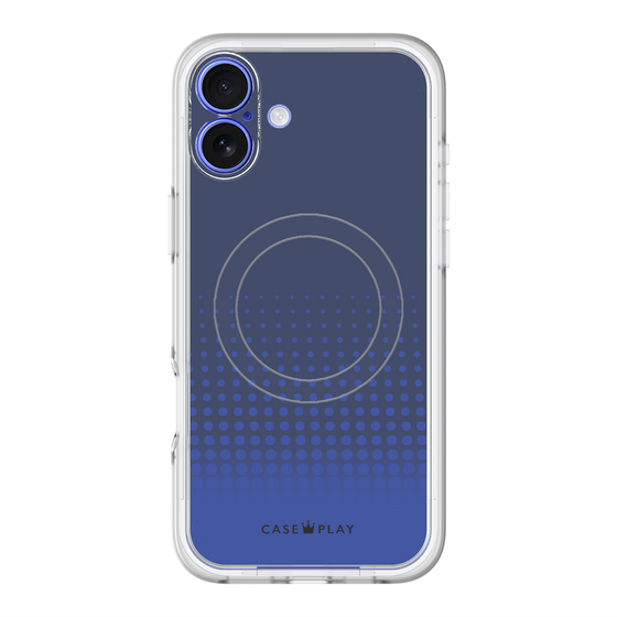 スリムプロテクションプレミアムケース with MagSafe［ Dot Gradation - Blue ］