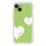 スリムプロテクションプレミアムケース with MagSafe［ Two Hearts - Green ］