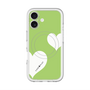 スリムプロテクションプレミアムケース with MagSafe［ Two Hearts - Green ］