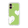 スリムプロテクションプレミアムケース with MagSafe［ Two Hearts - Green ］