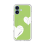 スリムプロテクションプレミアムケース with MagSafe［ Two Hearts - Green ］