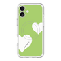 スリムプロテクションプレミアムケース with MagSafe［ Two Hearts - Green ］