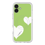 スリムプロテクションプレミアムケース with MagSafe［ Two Hearts - Green ］