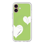 スリムプロテクションプレミアムケース with MagSafe［ Two Hearts - Green ］