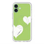 スリムプロテクションプレミアムケース with MagSafe［ Two Hearts - Green ］