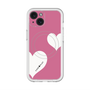 スリムプロテクションプレミアムケース with MagSafe［ Two Hearts - Pink ］
