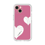スリムプロテクションプレミアムケース with MagSafe［ Two Hearts - Pink ］