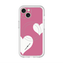 スリムプロテクションプレミアムケース with MagSafe［ Two Hearts - Pink ］